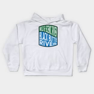 Black Butte River Wild and Scenic River wave Kids Hoodie